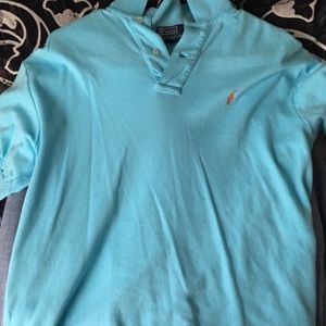 Like NEW custom fit POLO collar shirt; size L